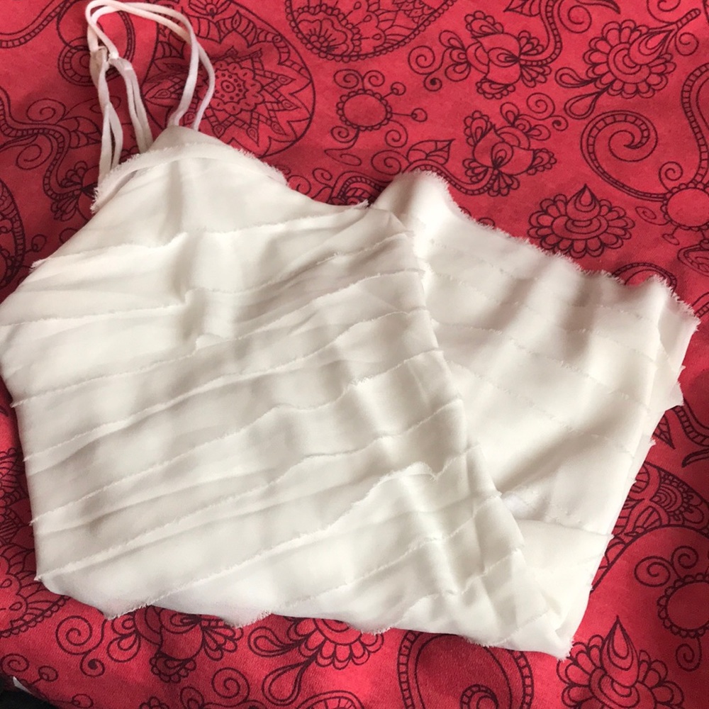 F21 v neck layered tank top